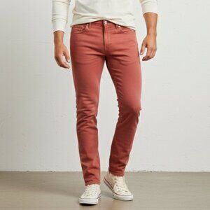 LEVI'S 513 Special Edition Salmon Red Denim Jeans